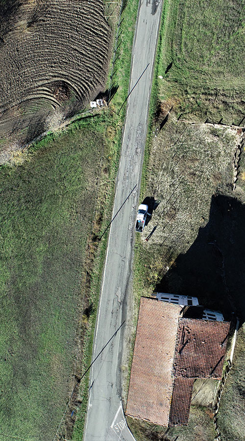 dronix: tiraggio cavi con drone - Piemonte